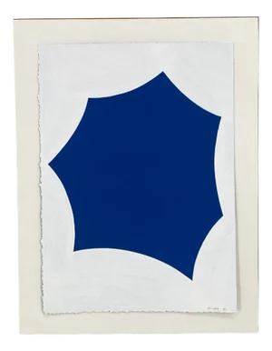 Mitsuo Miura, Untitled, Acrylic Painting on Paper, 1995, Framed