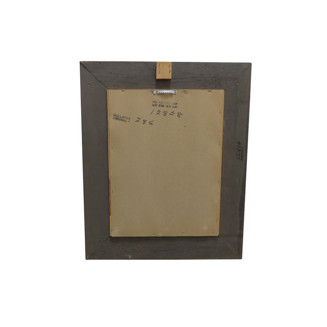 Wood 1950s Etta Benjamin Cien Original Oil on Board Parisian Street Scene For Sale - Image 7 of 7