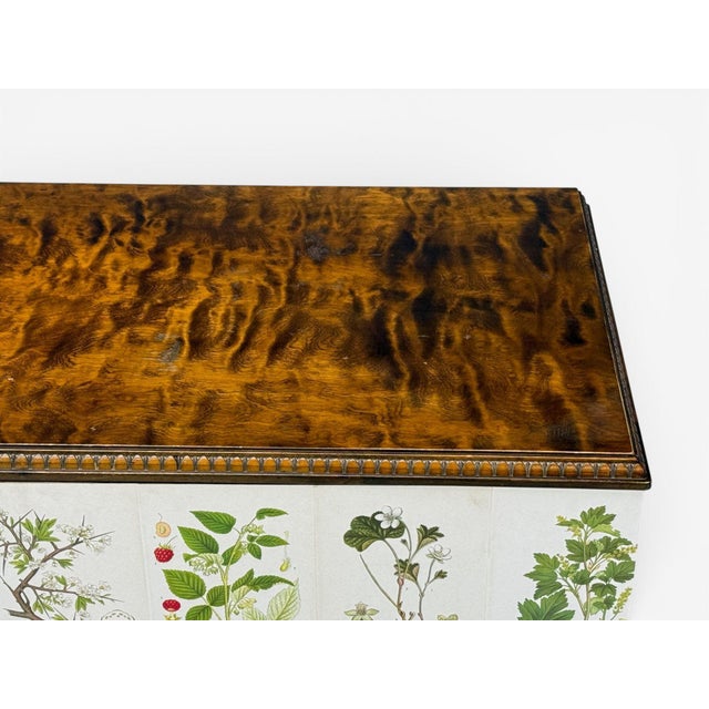 Swedish Modern, Nordens Flora Credenza, Wallpaper, Birch, Sweden, 1940s For Sale - Image 11 of 16