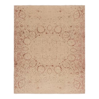 Rug & Kilim’s Modern Classics Rug in Beige-Brown With Abstract Geometric Pattern For Sale