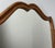 Vintage French Wall Mirror with Curved Oak Frame For Sale - Image 6 of 10
