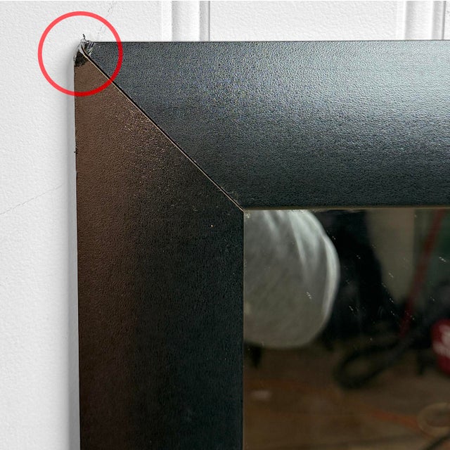 Black Vintage 53" Ethnic Women & Jaguar Painted Mirrored Wall Art For Sale - Image 8 of 10