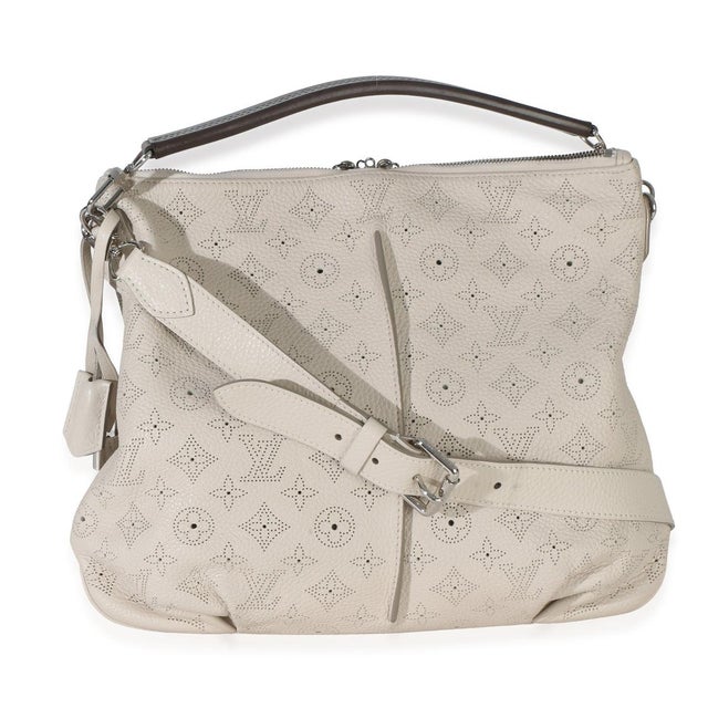 Louis Vuitton Cream Monogram Selene Hobo PM For Sale - Image 4 of 9