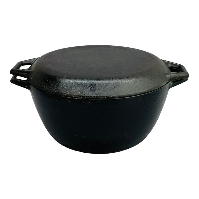 1970s Michael Lax for Copco Danish Cast Iron D3 4 Qt. Dutch Oven For Sale