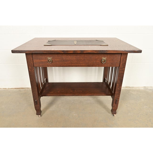 Roycroft Arts & Crafts Brass Finished Hammered Copper Letter Opener, Circa 1920s For Sale In South Bend - Image 6 of 7