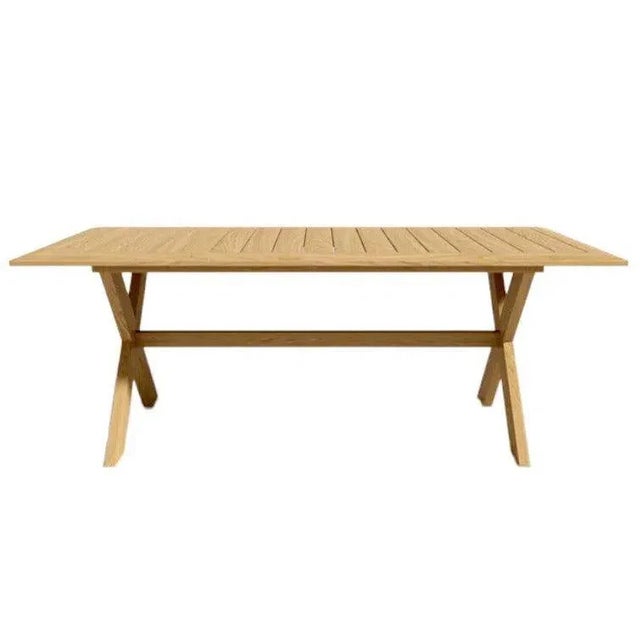 Hi Teak Oakville Outdoor Teak Dining Table For Sale In Washington DC - Image 6 of 6