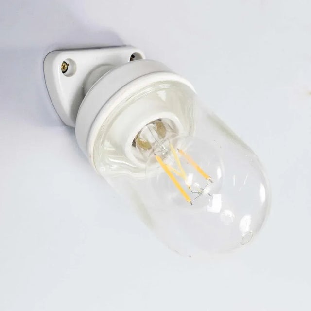 Ceramic and Glass Angled Wall Lamp For Sale - Image 14 of 14
