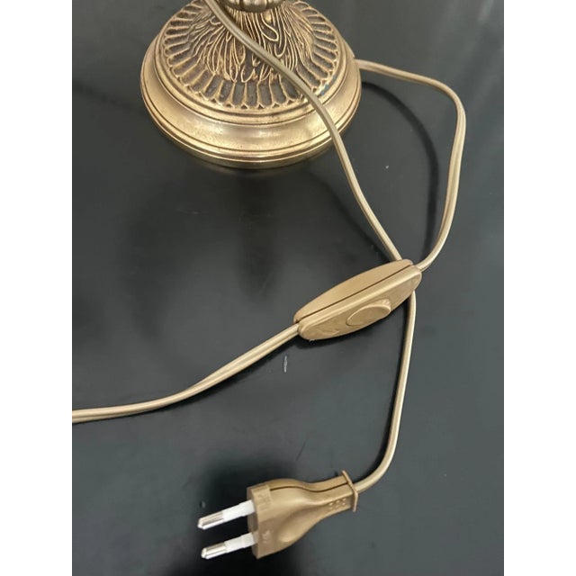 Gold Neo-Classical Brass Table Lamp, 1950s For Sale - Image 8 of 9