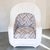 1970s Large Split Rattan Fan Back Club Chairs and Ottoman, Ficks Reed Attributed For Sale - Image 5 of 10