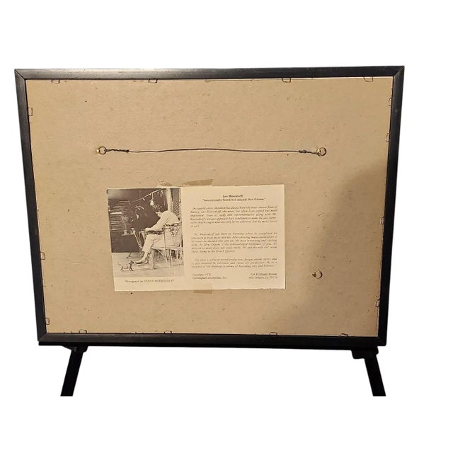 Leo Meiersdorff 1976 Solo Jazz Pianist Lithograph For Sale - Image 4 of 6