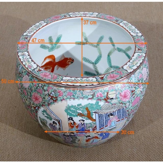 Canton Porcelain Aquarium Pot, China, 19th Century For Sale - Image 18 of 18