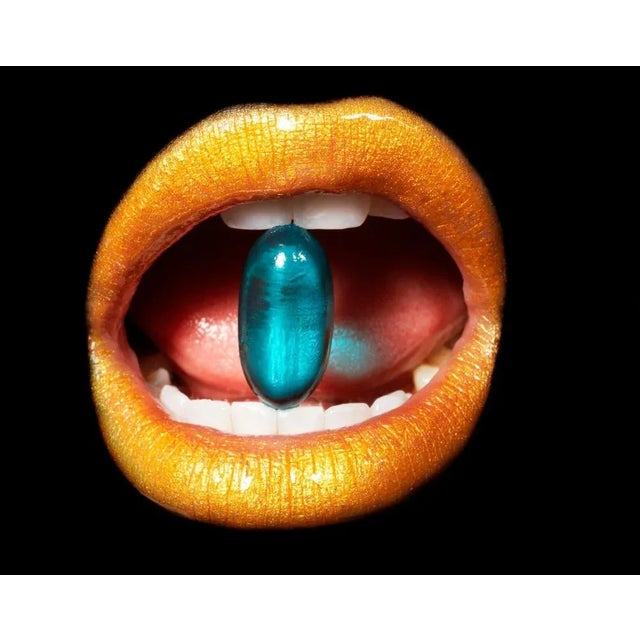 Andy Ryan, Medication in Mouth, Close-Up, Studio Shot, Photograph, in Flawless conditions. Designed from 2000 This piece...