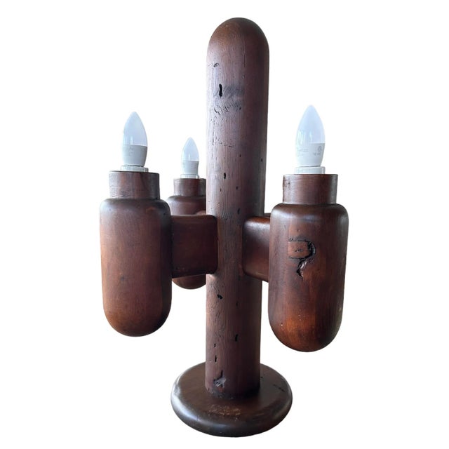 Modeline Madeline 1970's Mid Century Modern Cactus Table Lamp For Sale - Image 4 of 9