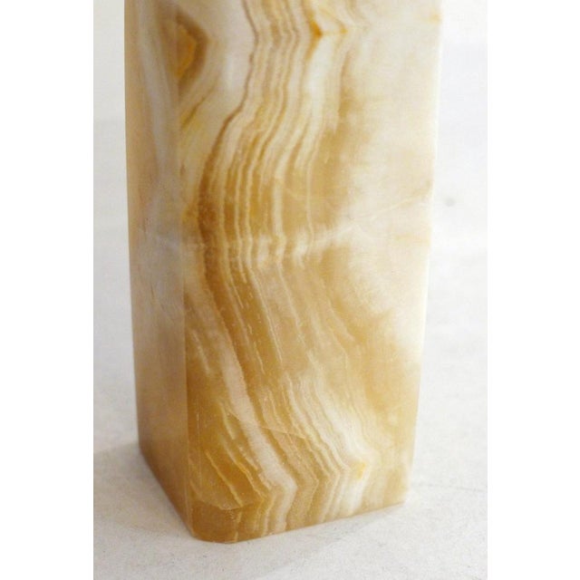 Square Vase with Beveled Edges in Onyx Stone, 1960s For Sale - Image 10 of 12
