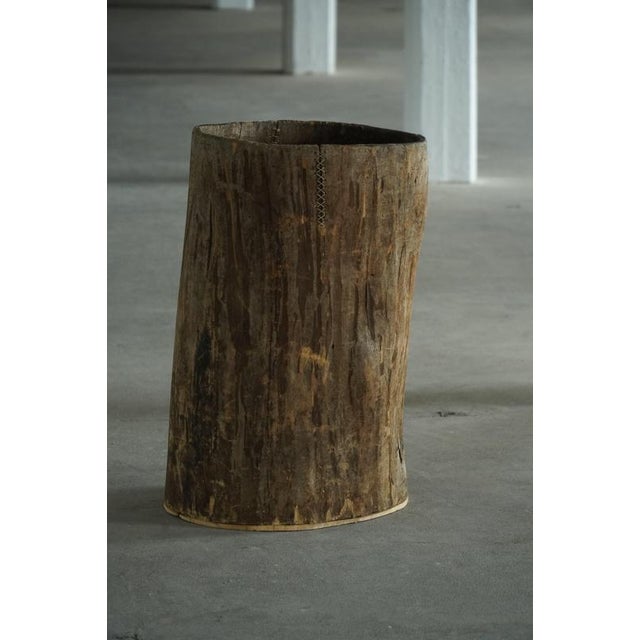 Large Antique Rustic Wooden Vessel, 1890s For Sale - Image 11 of 12