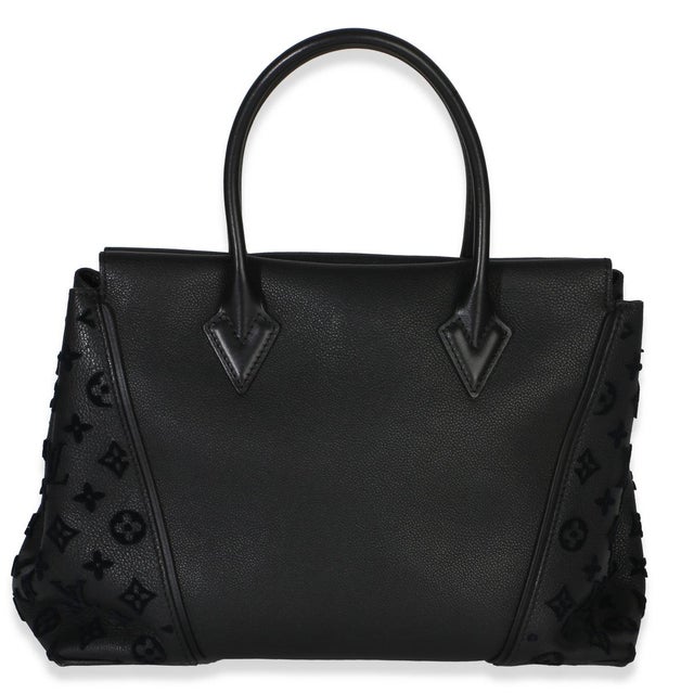 Louis Vuitton Black Monogram Tufted Veau Cachemire W Tote PM For Sale - Image 4 of 8