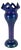 Loetz Iridescent Blue Glass Vase: Austrian Pierced Art Nouveau Vase, c. 1905 For Sale