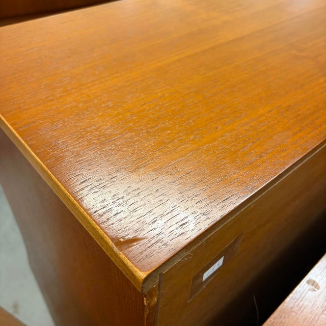 Jentique Vintage Teak Secretary Desk For Sale - Image 9 of 10