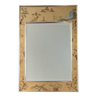 LaBarge Chinoiserie Handpainted Mirror For Sale