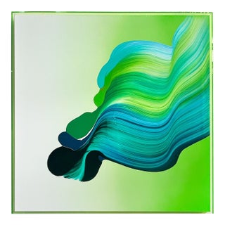 Contemporary Abstract Acrylic on Canvas "Gradient 7" by Nikolaos Schizas For Sale