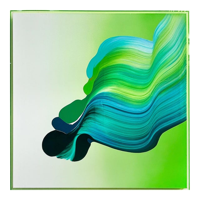 Contemporary Abstract Acrylic on Canvas "Gradient 7" by Nikolaos Schizas For Sale