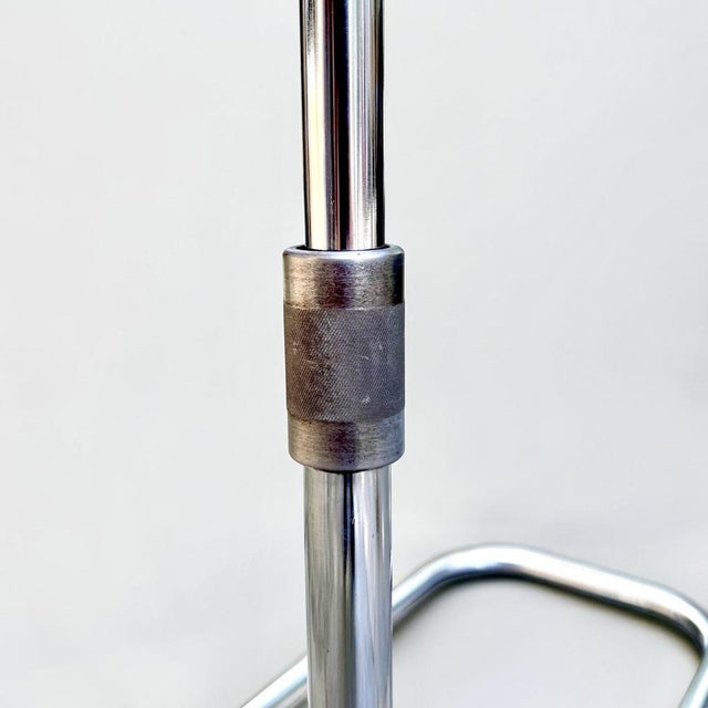 Silver Height-Adjustable Steel Tube Table from Breveté S.G.D.G., France, 1950s s.g.d.g. Ládap Table For Sale - Image 8 of 17