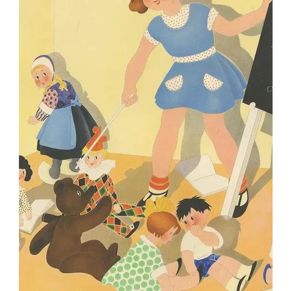 Willy Schermelé, The First Lesson, 1937, Print For Sale - Image 4 of 5