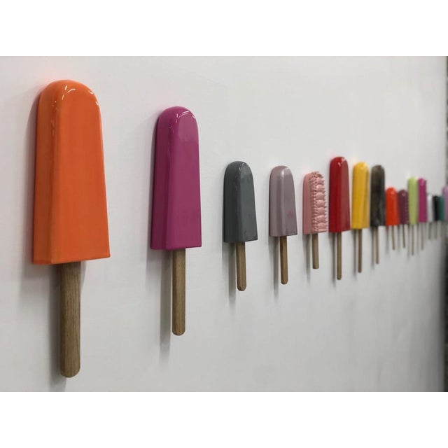 Ceramic Ice Pop Wall Sculpture For Sale - Image 9 of 10