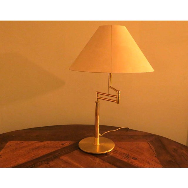 Italian Multi-Adjustable Brass Table Lamp from Relux Milano, 1970s For Sale - Image 6 of 13