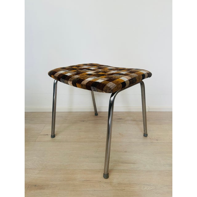 Mid-Century Modern Vintage Ottoman by Kovona, Czechoslovakia, 1970s For Sale - Image 3 of 9