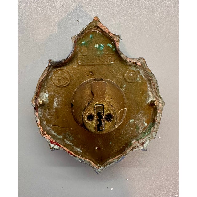 Spanish Revival Solid Brass Entry Hardware Set – Penn Spain, Ornate Vintage For Sale - Image 15 of 16