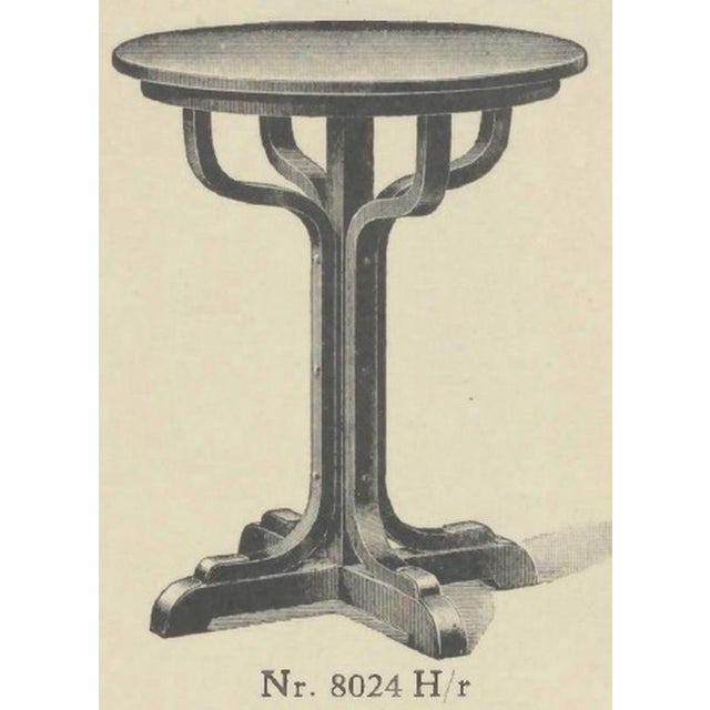 Vienna Secession Tulip No. 8024 Pedestal Side Table from Otto Wagner, 1905 For Sale - Image 11 of 12