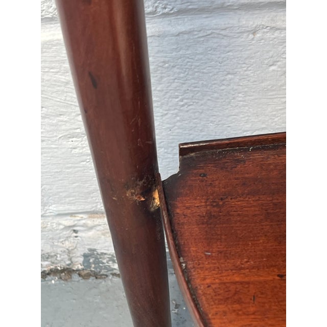 Early 20th Century Antique French Demilune Marble Top Table For Sale - Image 5 of 13