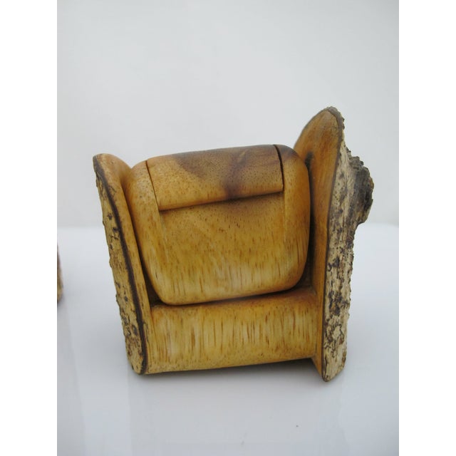 Vintage Raymond Pelton Limb Wood Puzzle Art MCM Style Trinket Stash Box For Sale - Image 10 of 12