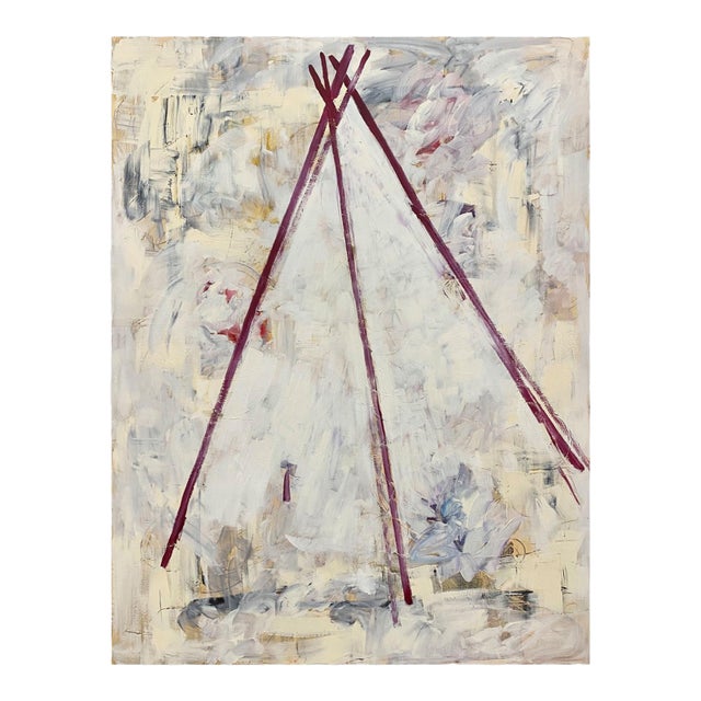 Contemporary Abstract Mixed Media on Canvas "Home" by Paul Landauer For Sale