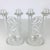 Hollywood Regency Vintage Crystal Glass Double Candlestick Holders Pair Ivy Vines Romantic Decor For Sale - Image 3 of 11