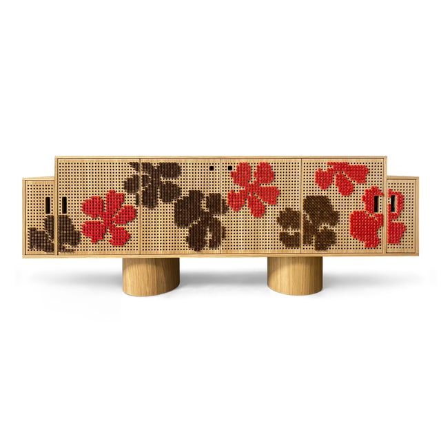 Brown Chiodino Sideboard by Giorgia Bevilacqua and Marika Lamarina for Fabbro Arredi For Sale - Image 8 of 8