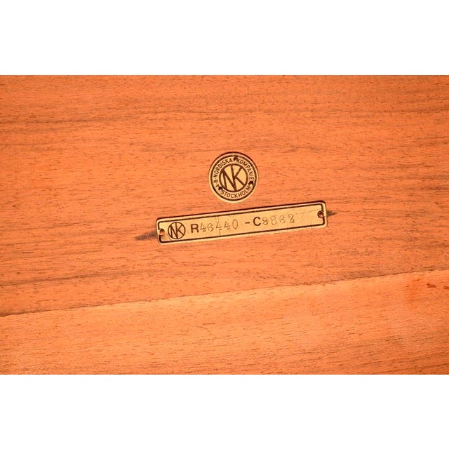 Vintage Swedish Walnut Metamorphic Console Table from Nordiska Kompaniet, 1950s For Sale - Image 10 of 11