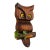 MCM Wood Owl Wall Hanging For Sale
