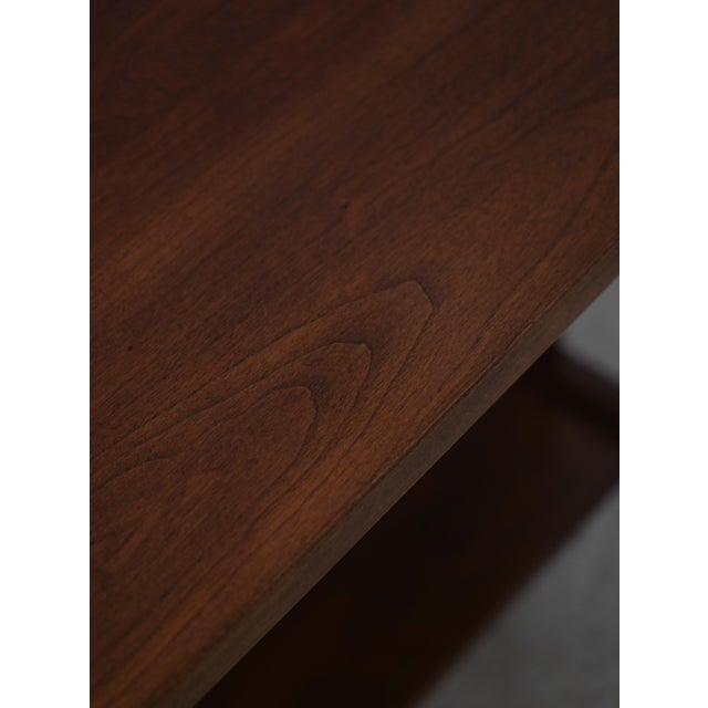 Brown Stickley Mission Cherry 2 Tier Lamp Table For Sale - Image 8 of 12