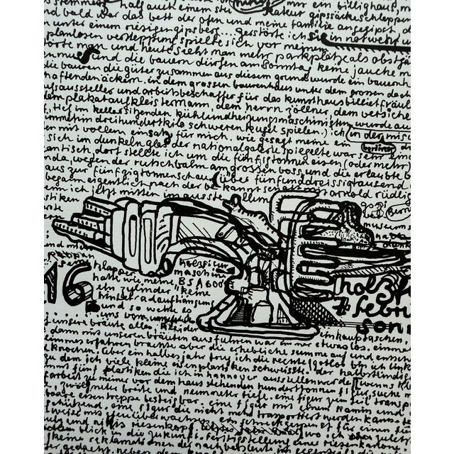 Paper Vintage Kestnergesellschaft Hannover Exhibition Poster from Bernhard Luginbühl, 1990s For Sale - Image 7 of 8