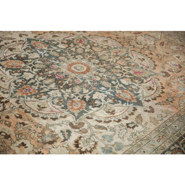 Textile Vintage Distressed Meshed Carpet - 8'6" x 11'10" For Sale - Image 7 of 16