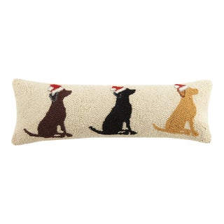 Santa Labs Hook Pillow 8" x 24" For Sale