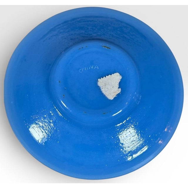 Antique Chinese Export Cornflower Blue Peking Glass Demitasse Service Fourteen Piece Set For Sale - Image 10 of 12