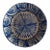 19th C Spanish Ceramic Lebrillo Blue and White For Sale
