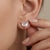 Contemporary Rainbow Moonstone Marquise Studs | Minimalist Gemstone Studs Arrings | Dainty Everyday June Birthstone Studs - A Pair For Sale - Image 3 of 4