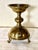 Early 20th Century Antique Pair of Gothic Stule Ecclesiastical Brass Candlesticks For Sale - Image 5 of 7