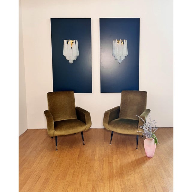 Vintage Opaline Glass Petals Drop Wall Sconces, 1990, Set of 2 For Sale - Image 17 of 18