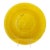 Chinese Amber Yellow Clear Peking Glass Large Rimmed Bowl For Sale
