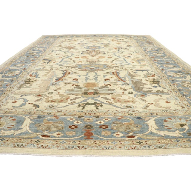 Modern Persian Sultanabad Rug - 12'09 X 16'04 For Sale - Image 3 of 9